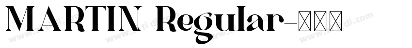 MARTIN Regular字体转换